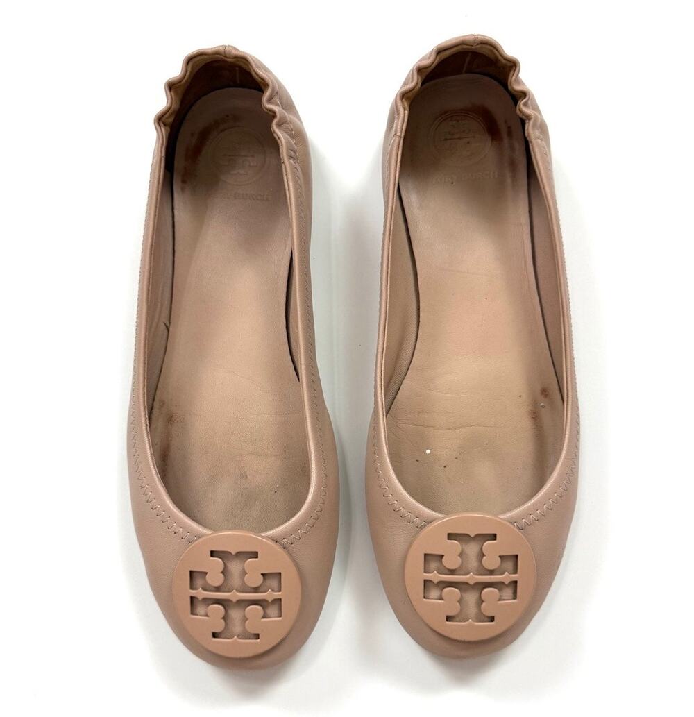 Tory Burch Minnie Travel Ballet Flats in Goan Sand